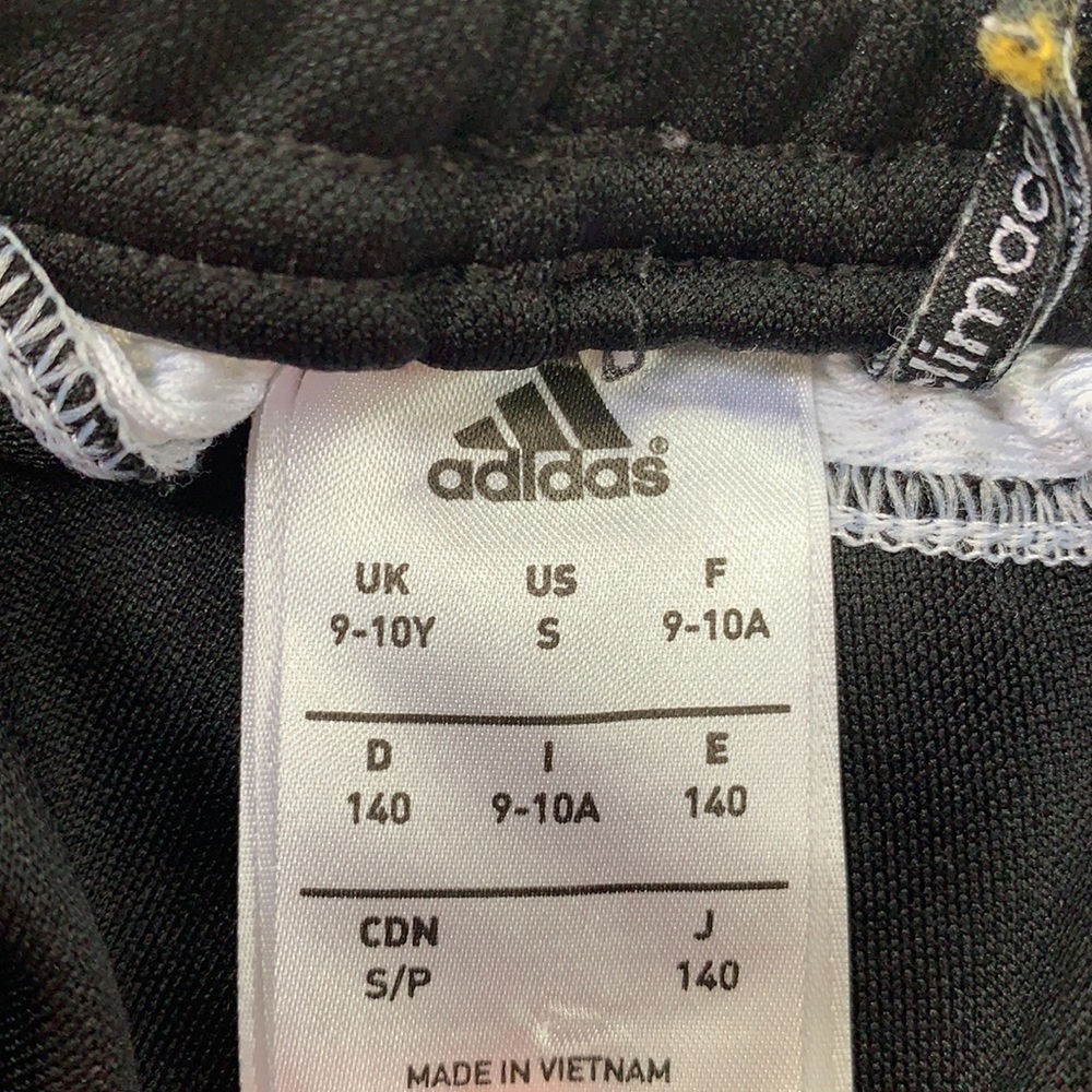 adidas; black trackpants; girls YOUTH small - Picture 4 of 4